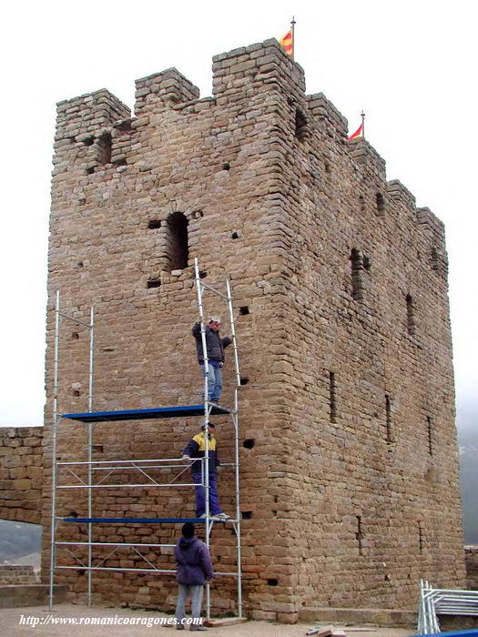 TORRE DE LA REINA: ANDAMIOS